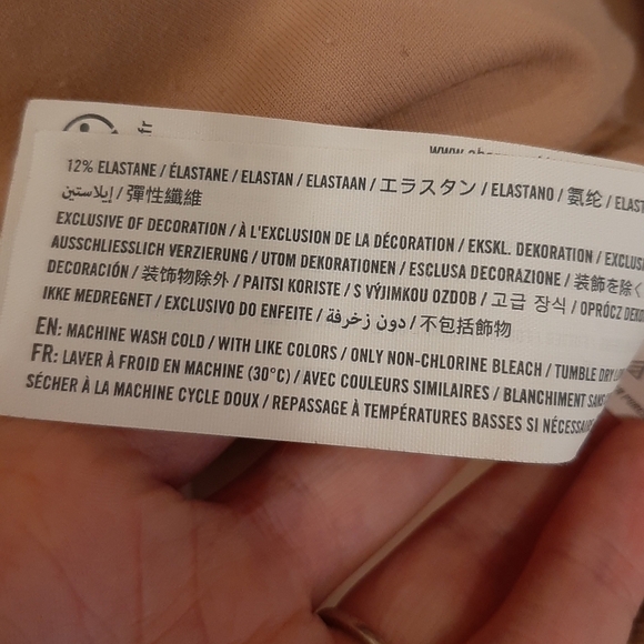 Abercrombie & Fitch Bodysuit Women's Medium Nude Soft A&F Collection Cut Out Tan - Picture 6 of 7